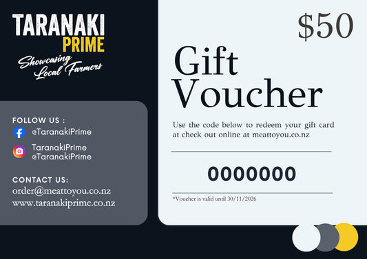 TARANAKI PRIME GIFT CARD